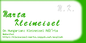 marta kleineisel business card